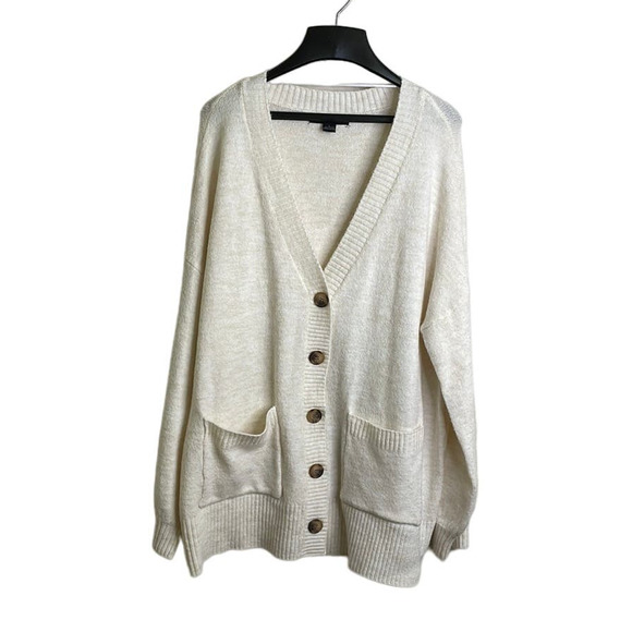 Sanctuary Button Down Oversized Cardigan beige size L NWOT - Picture 1 of 7
